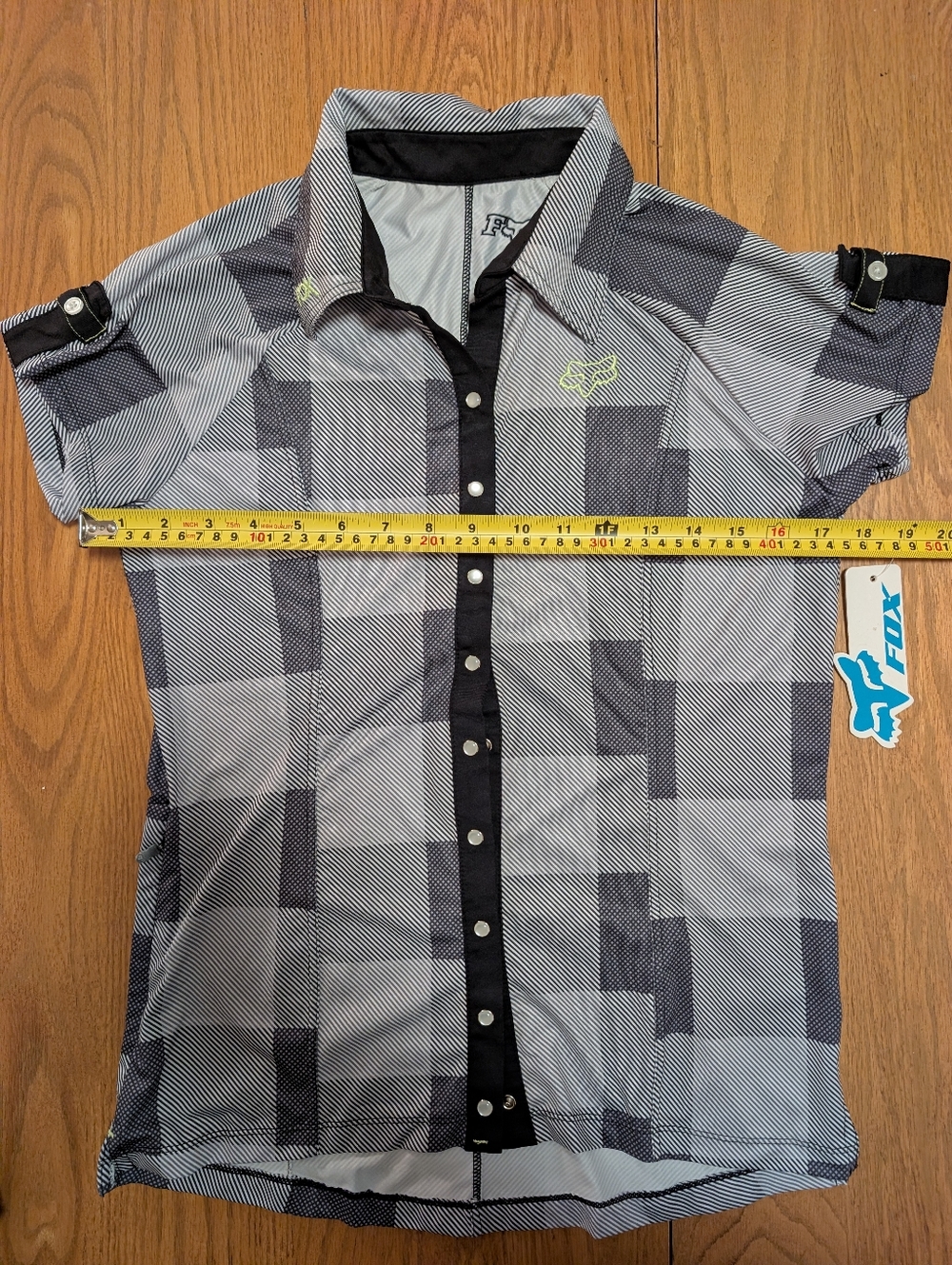 Fox Black and White Striped Polo